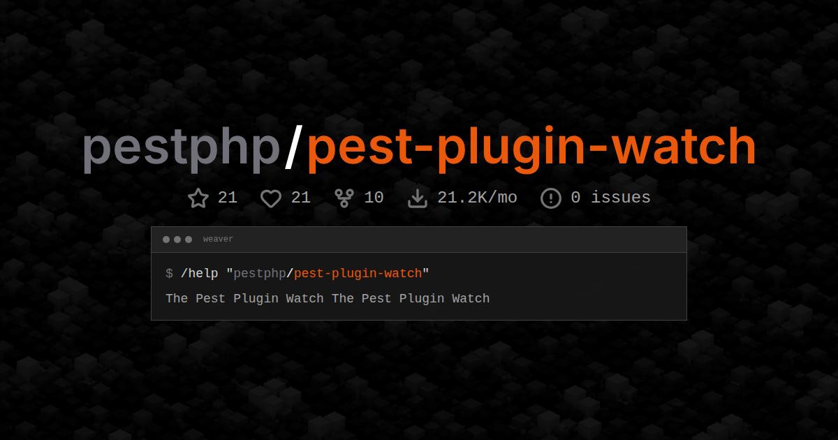 pestphp/pest-plugin-watch