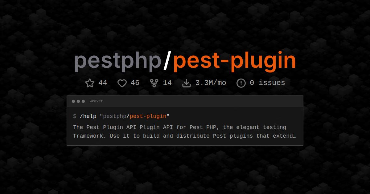 pestphp/pest-plugin