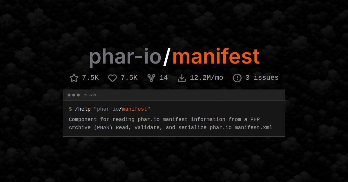 phar-io/manifest