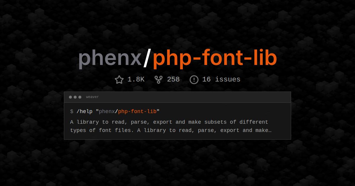 phenx/php-font-lib