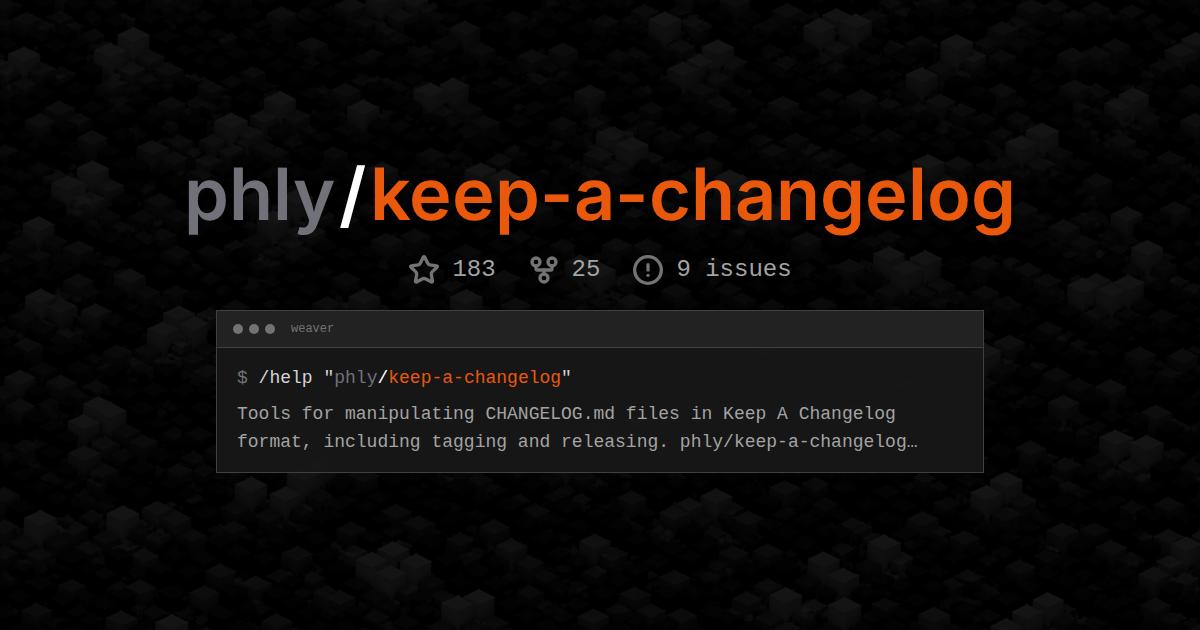 phly/keep-a-changelog