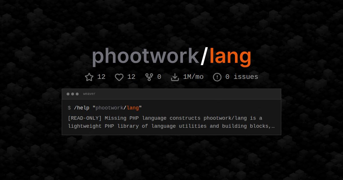 phootwork/lang