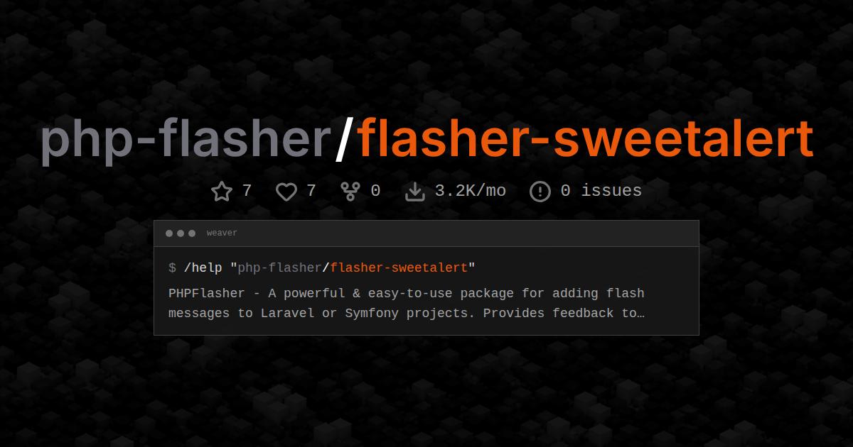 php-flasher/flasher-sweetalert