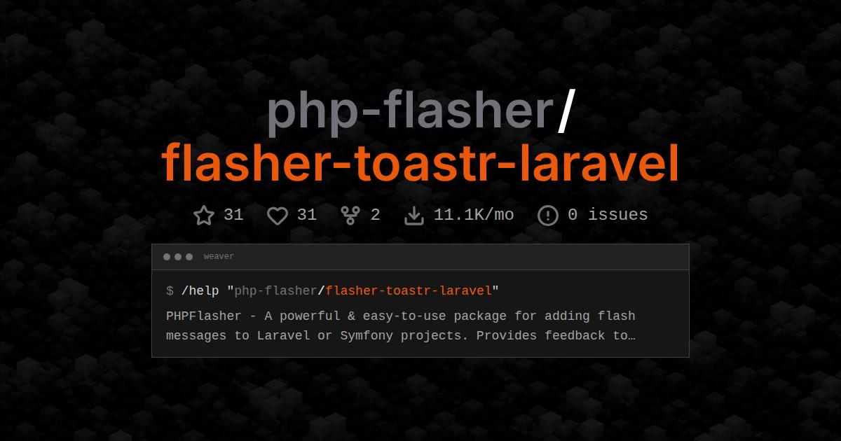 php-flasher/flasher-toastr-laravel