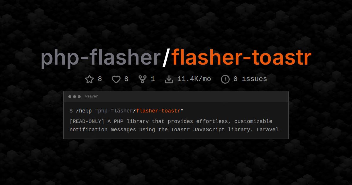 php-flasher/flasher-toastr