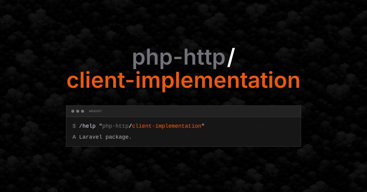 php-http/client-implementation