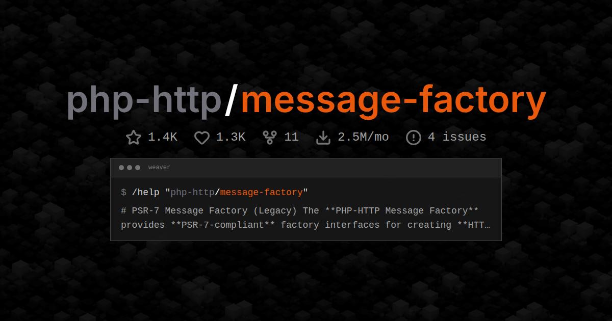 php-http/message-factory