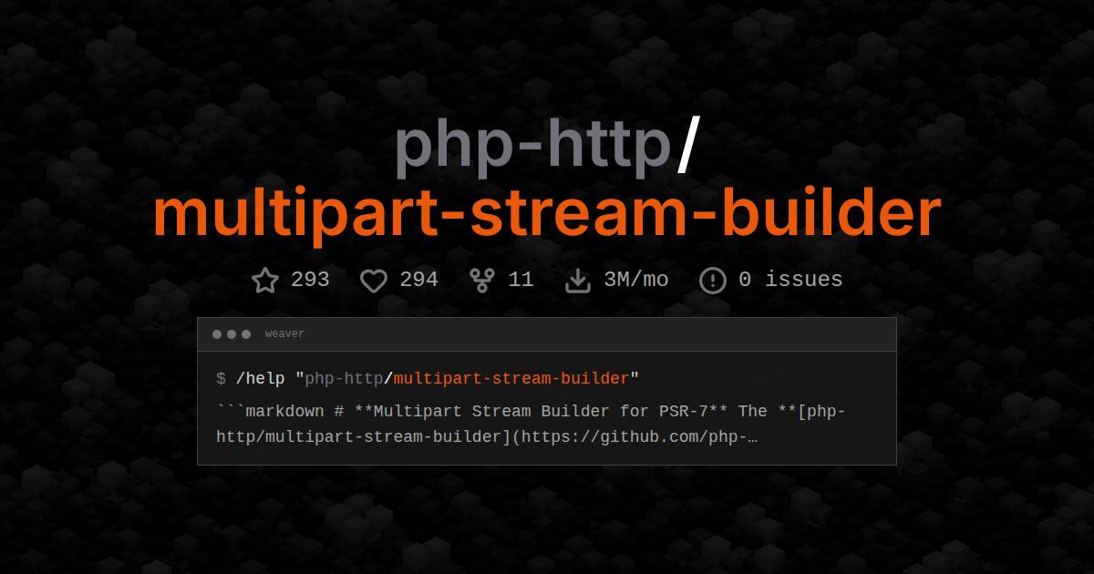 php-http/multipart-stream-builder