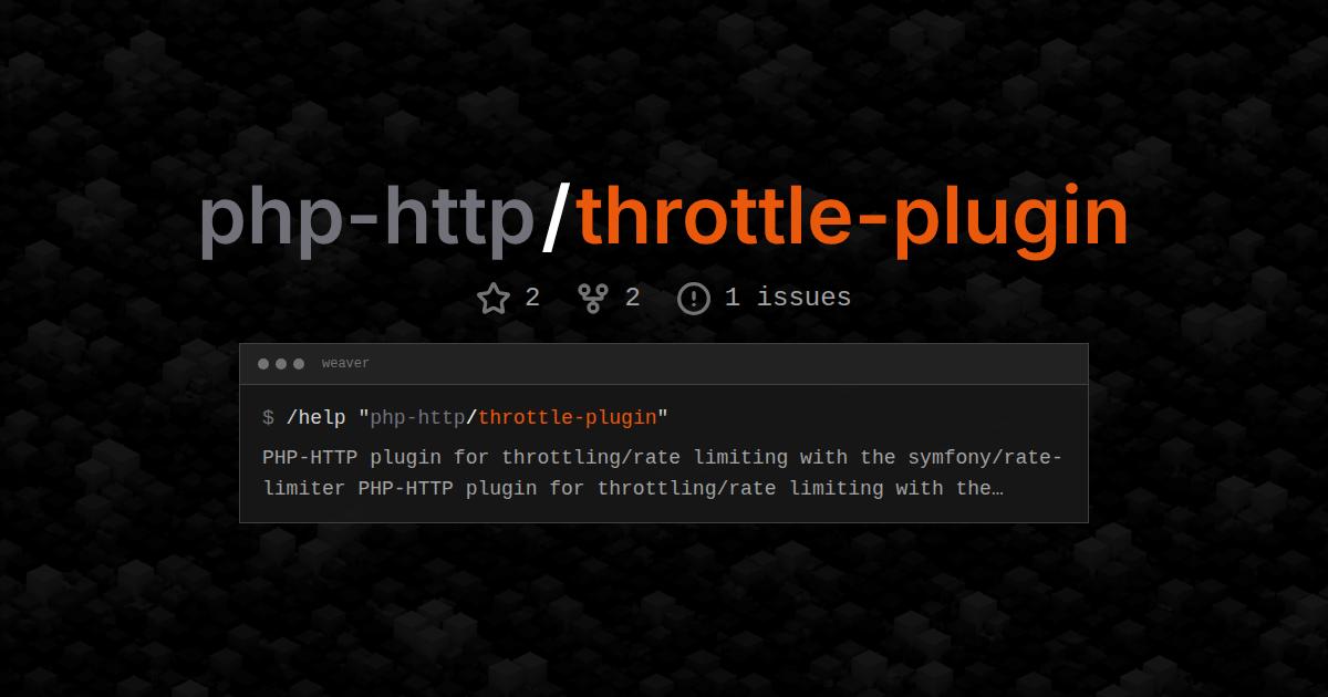 php-http/throttle-plugin