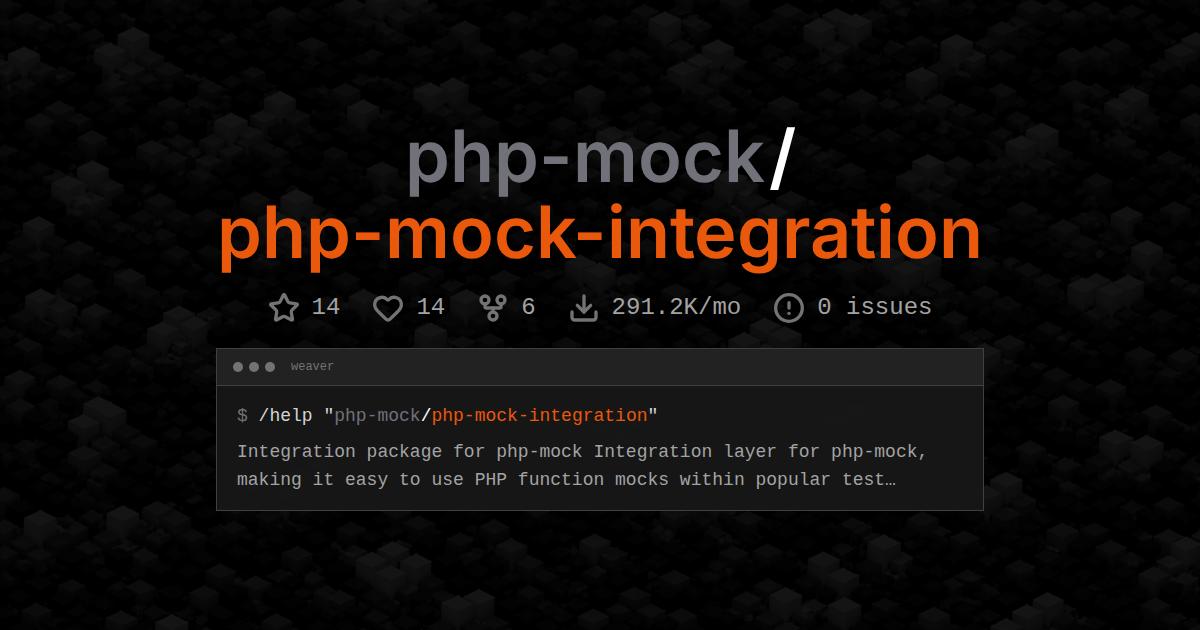php-mock/php-mock-integration