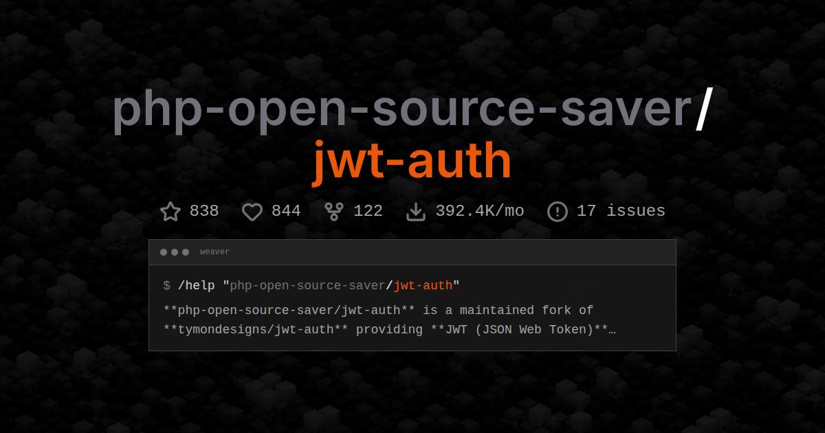 php-open-source-saver/jwt-auth