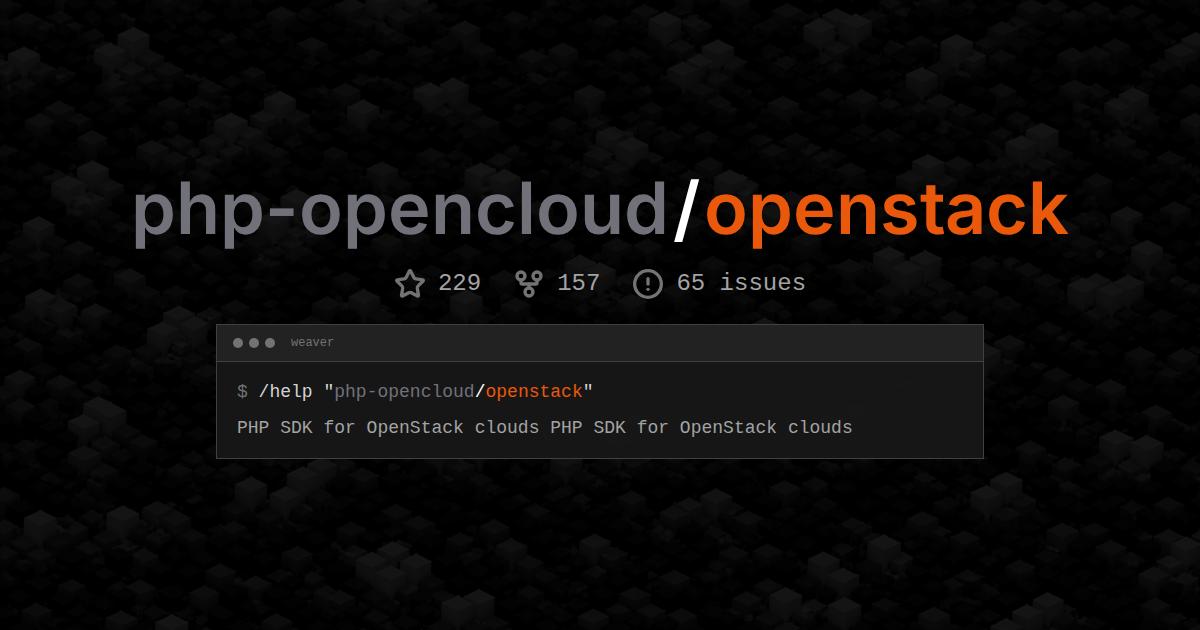 php-opencloud/openstack