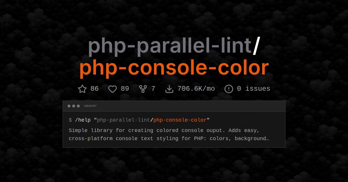 php-parallel-lint/php-console-color