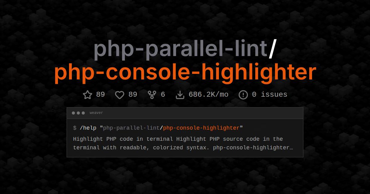 php-parallel-lint/php-console-highlighter