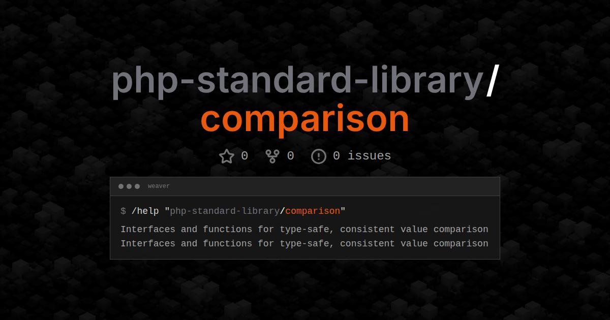 php-standard-library/comparison