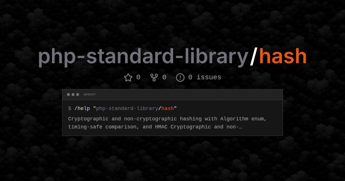 php-standard-library/hash