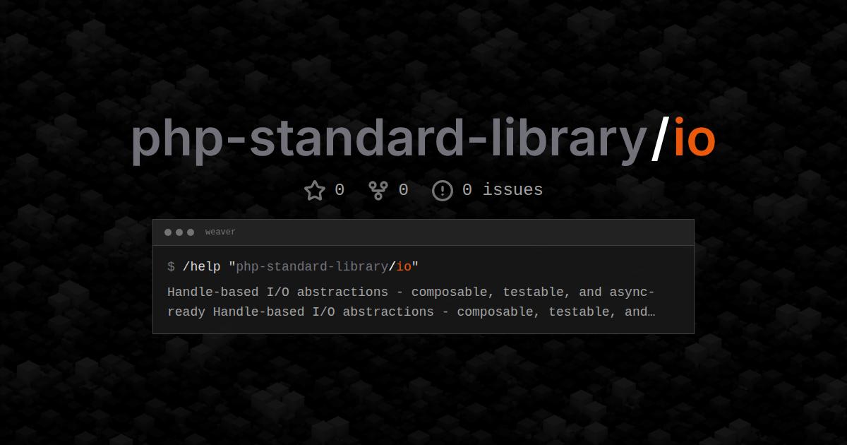 php-standard-library/io