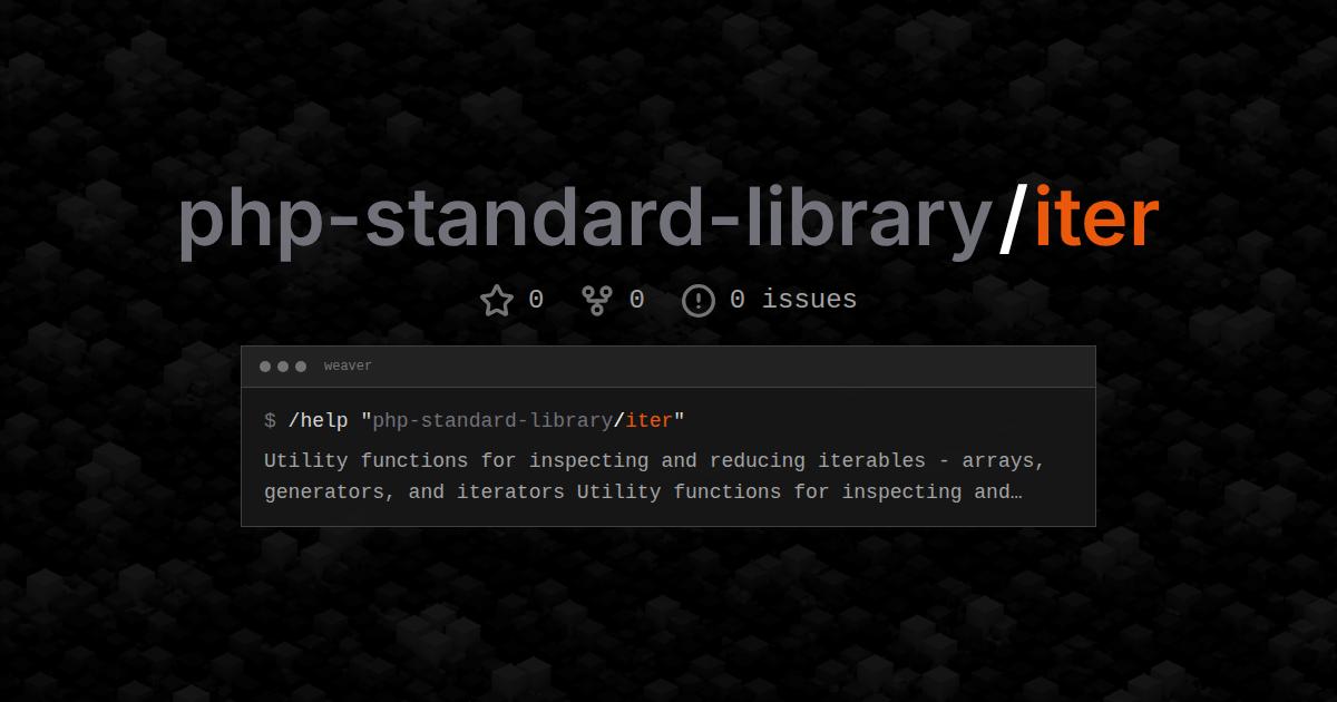php-standard-library/iter