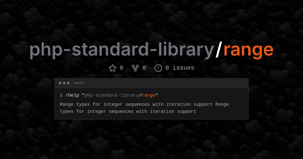 php-standard-library/range