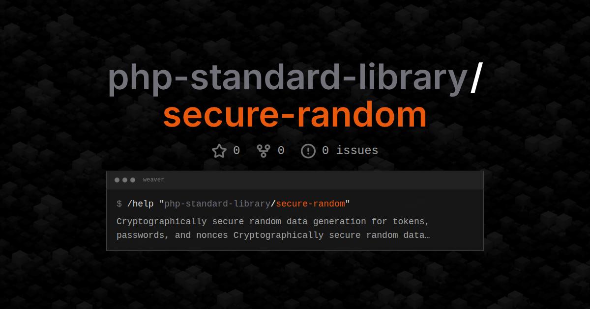 php-standard-library/secure-random