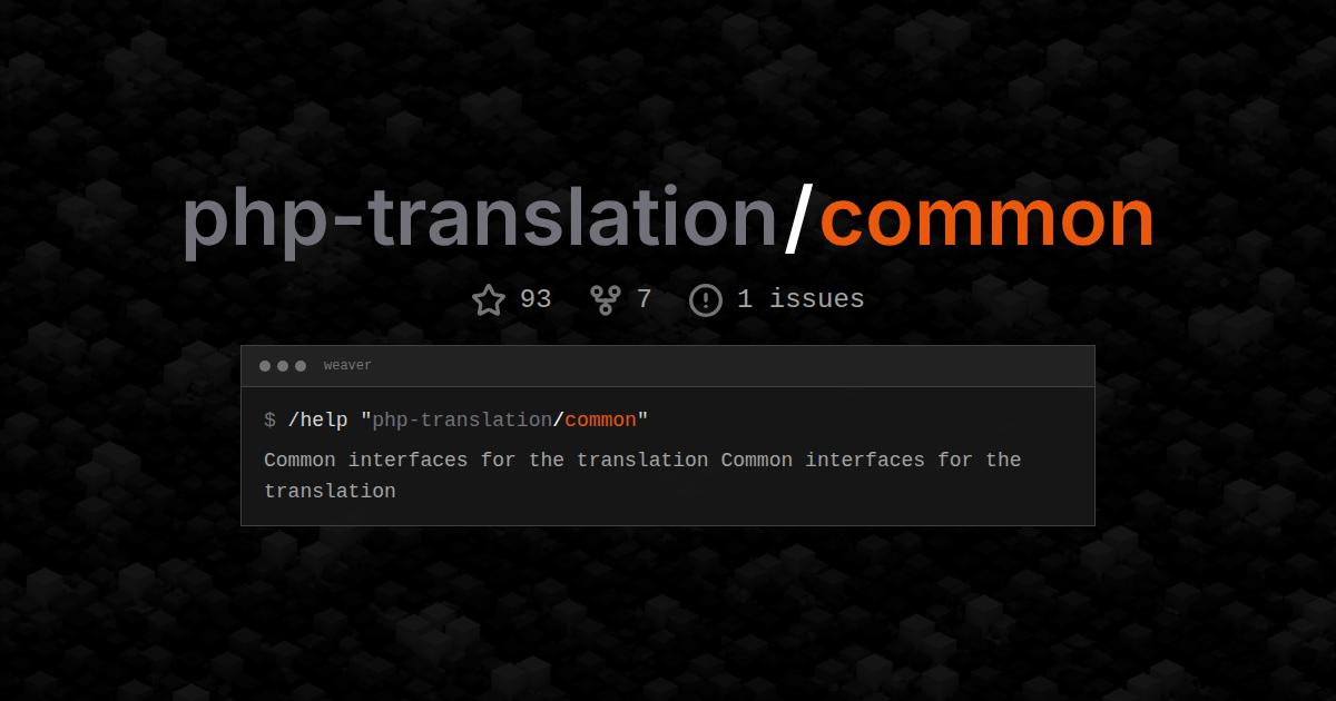php-translation/common