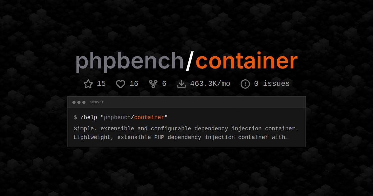 phpbench/container