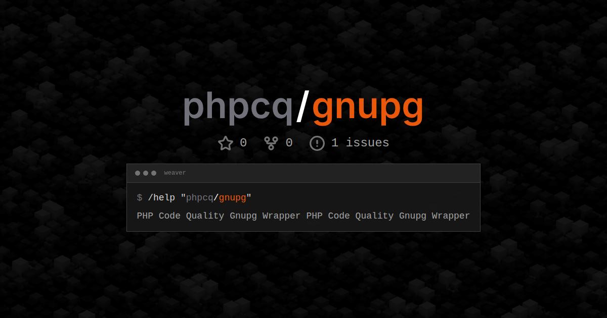 phpcq/gnupg