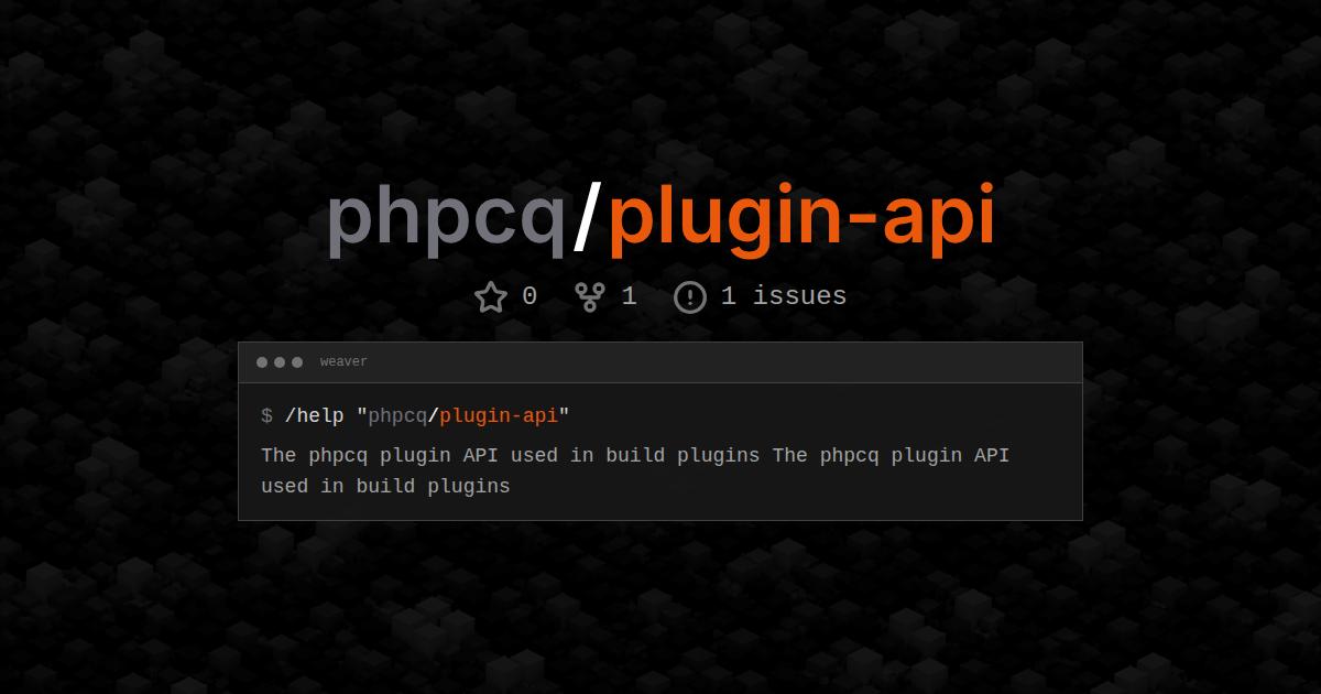 phpcq/plugin-api