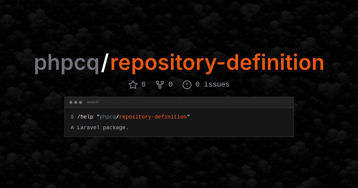 phpcq/repository-definition