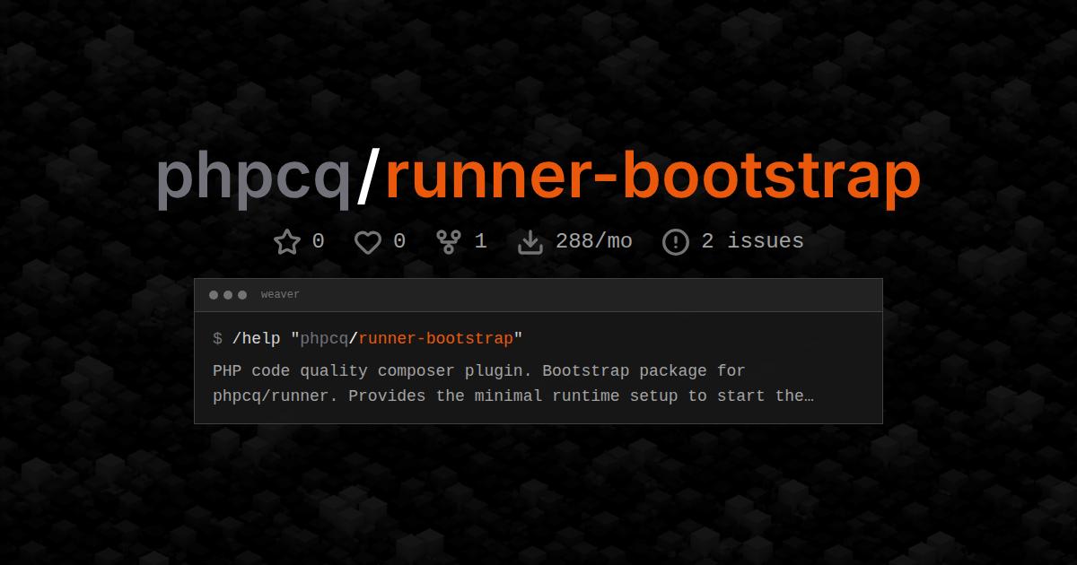 phpcq/runner-bootstrap