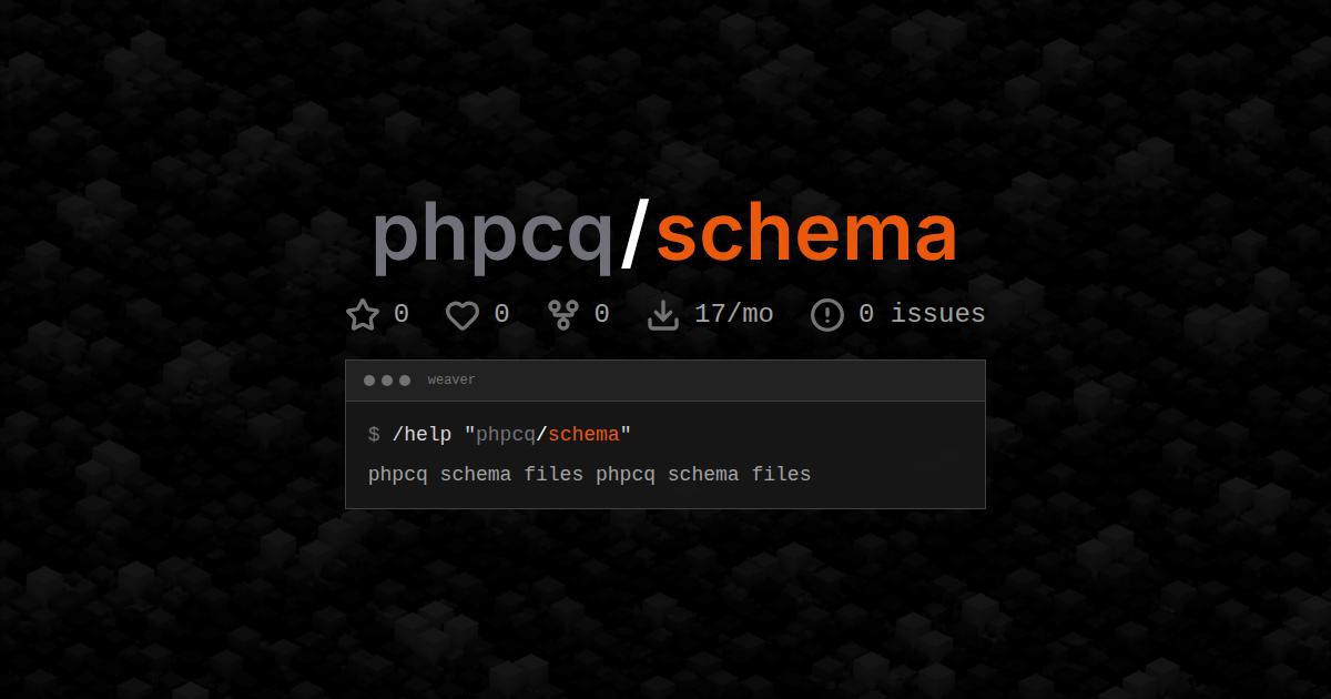 phpcq/schema