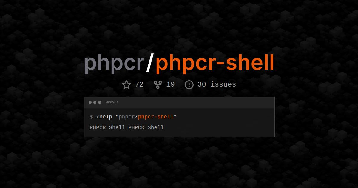 phpcr/phpcr-shell