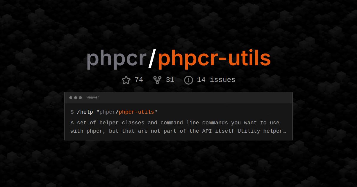 phpcr/phpcr-utils