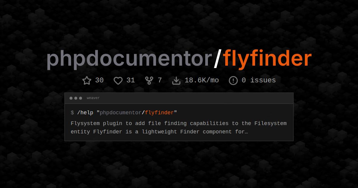 phpdocumentor/flyfinder