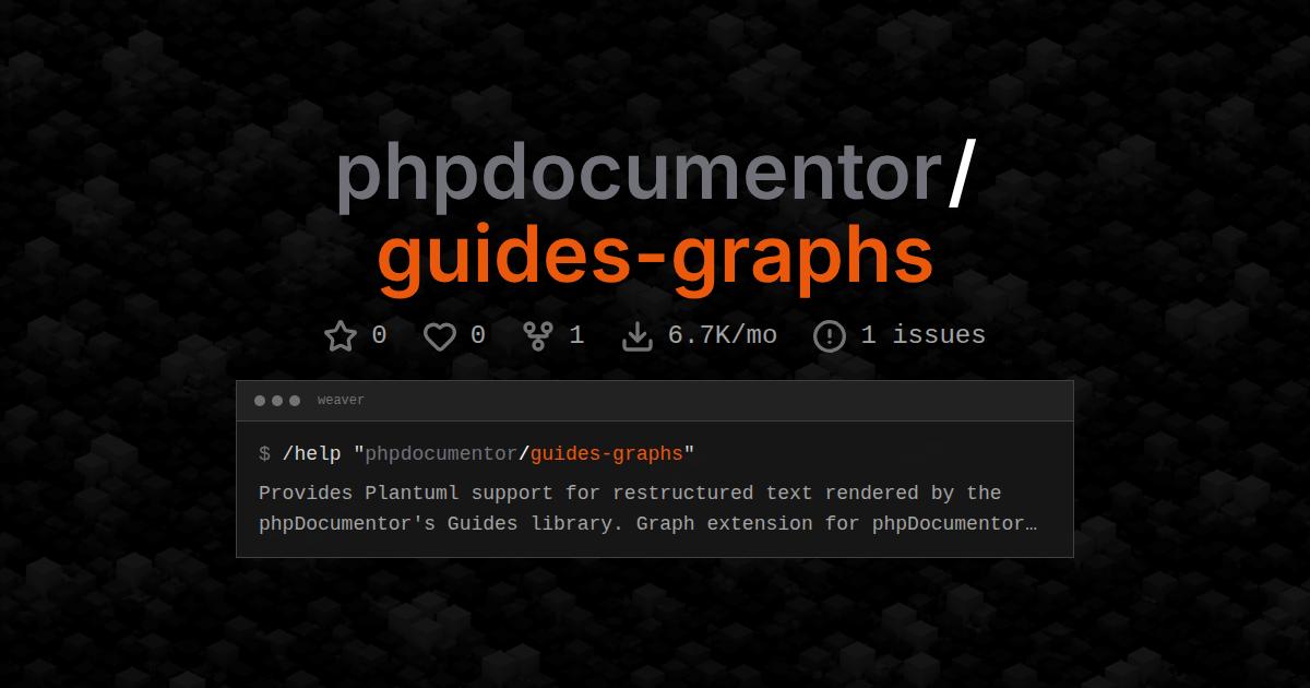 phpdocumentor/guides-graphs