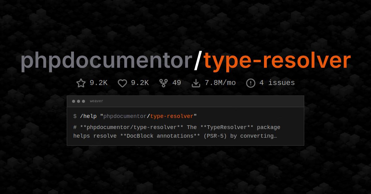 phpdocumentor/type-resolver