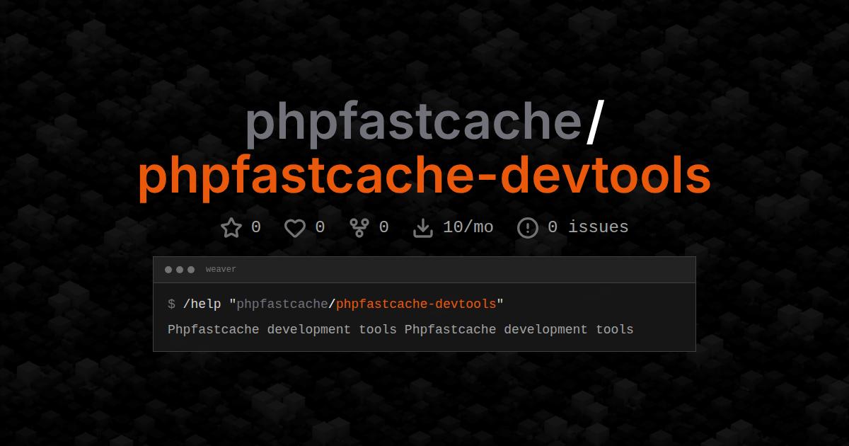 phpfastcache/phpfastcache-devtools