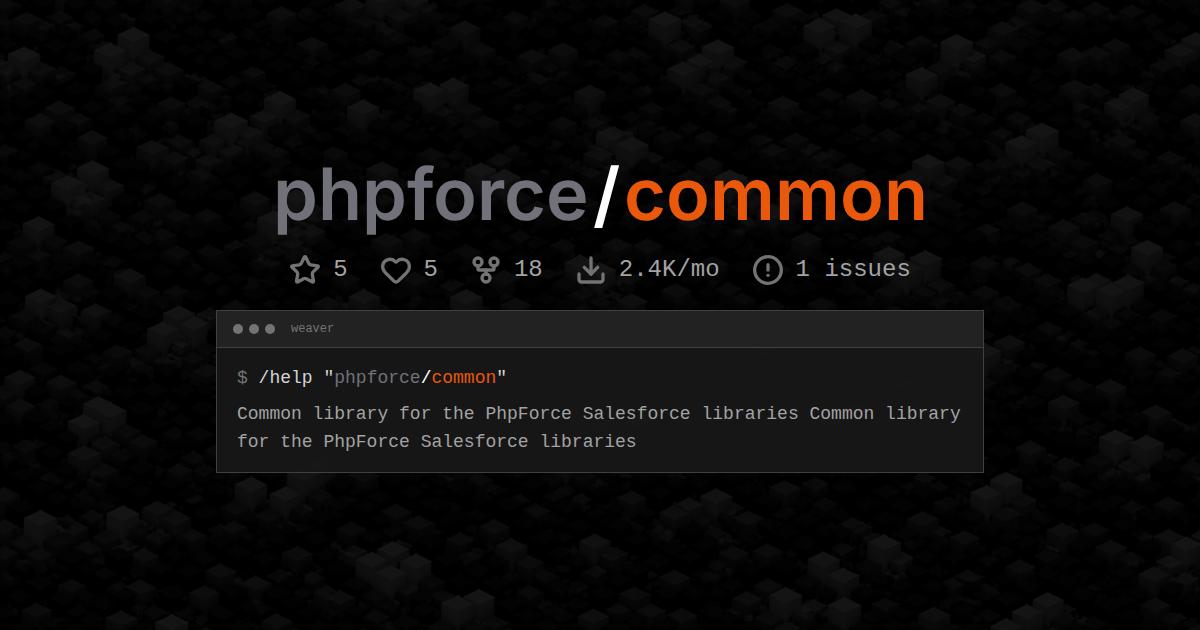 phpforce/common