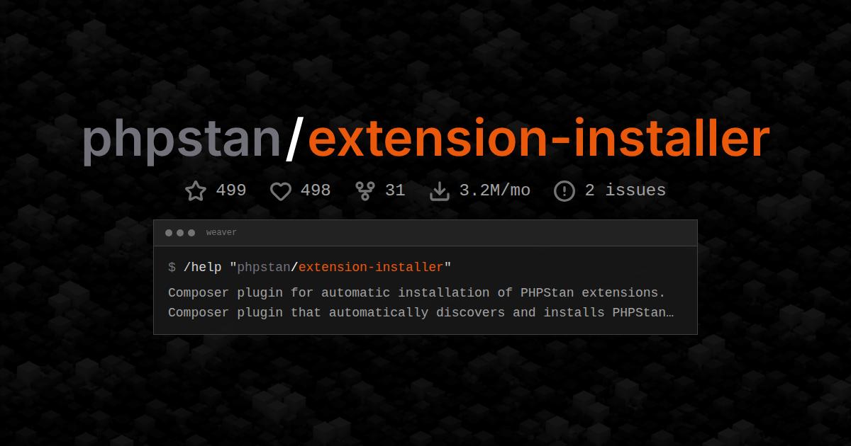 phpstan/extension-installer