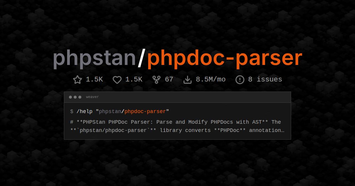 phpstan/phpdoc-parser