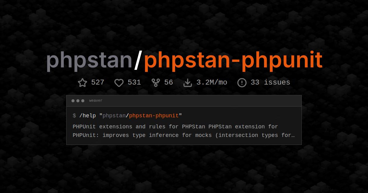 phpstan/phpstan-phpunit