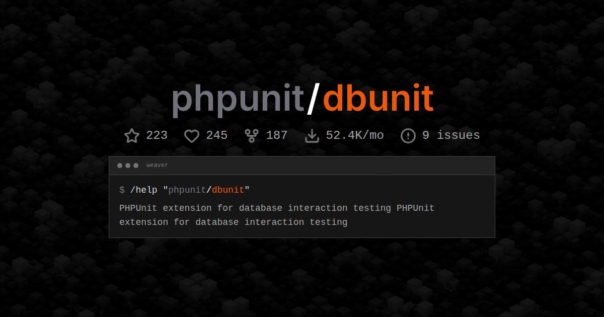 phpunit/dbunit