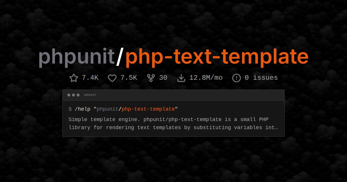 phpunit/php-text-template