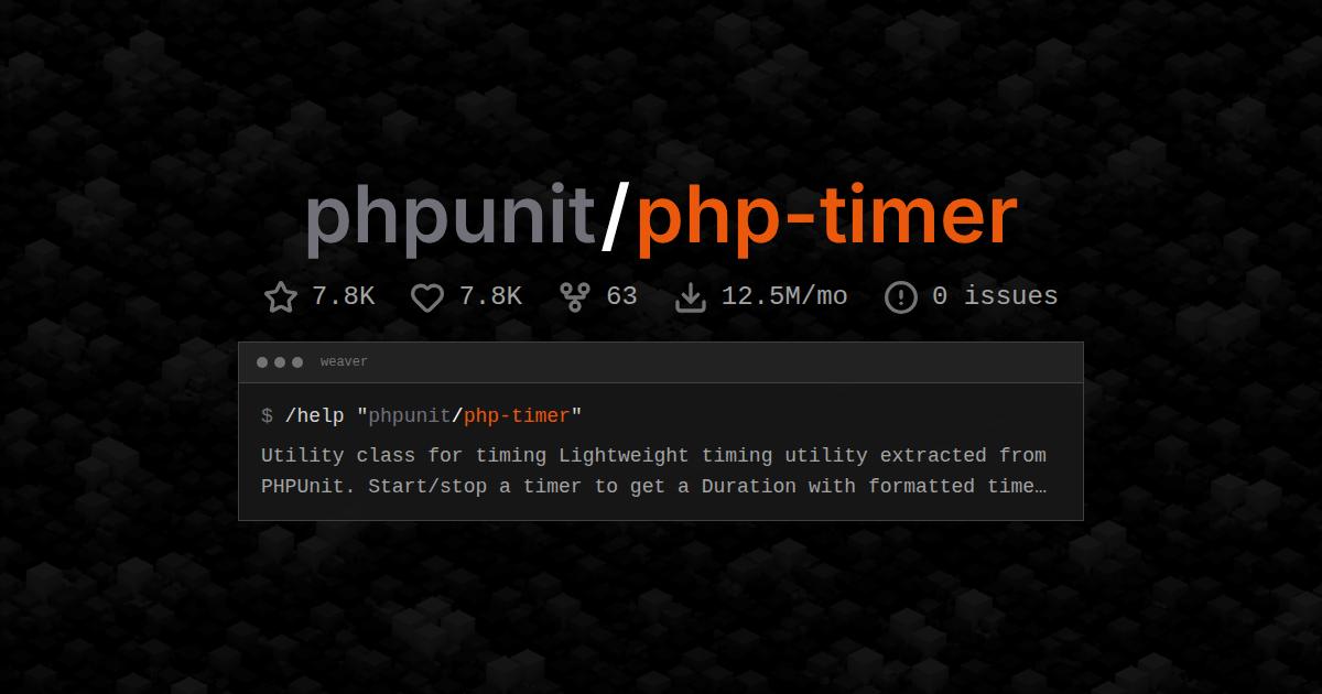 phpunit/php-timer