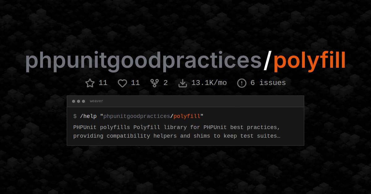phpunitgoodpractices/polyfill
