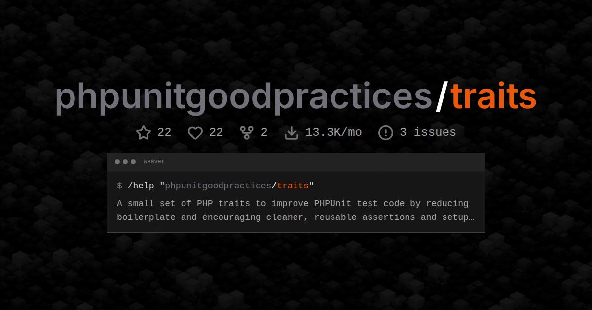 phpunitgoodpractices/traits