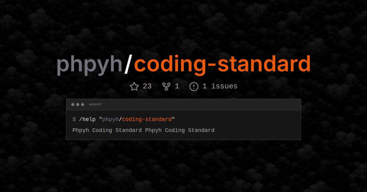 phpyh/coding-standard