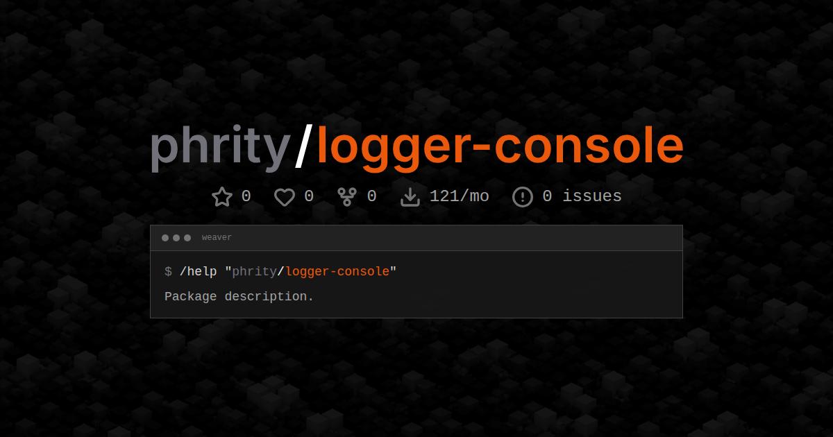 phrity/logger-console