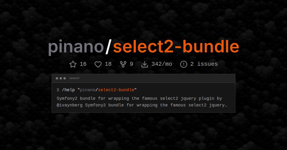 pinano/select2-bundle