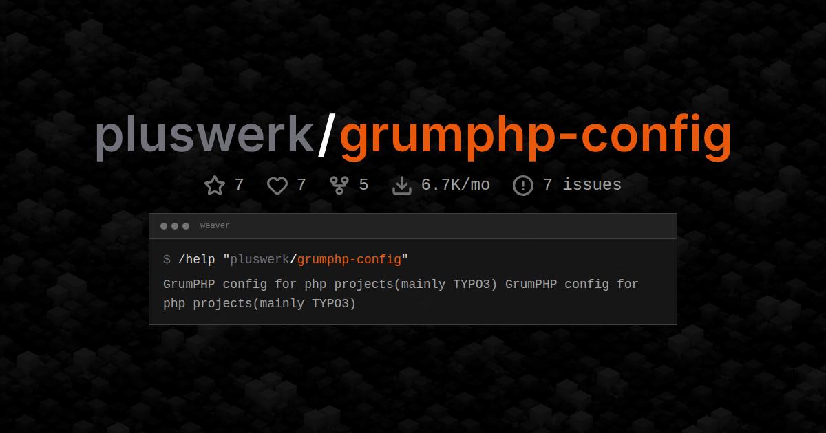 pluswerk/grumphp-config